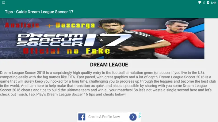 Tips - Guide Dream League Soccer 17 android App screenshot 2